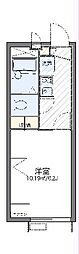 レオパレスユイカーナ 1Kの間取図画像