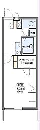 レオパレスソレイユ柏1 1Kの間取図画像