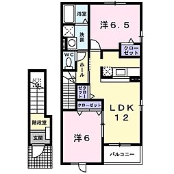 ルーナフィオーレ 2LDKの間取図画像