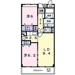 エターナル・インテンション 2LDKの間取図画像