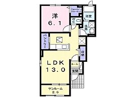 間取図画像 1LDK