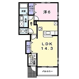 間取図画像 1LDK