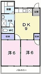 間取図画像 2DK