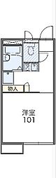 レオパレスTOKIO 1Kの間取図画像