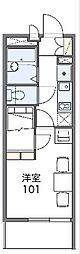 レオパレスRAI 1Kの間取図画像