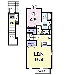 間取図画像 1LDK