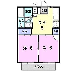 間取図画像 2DK