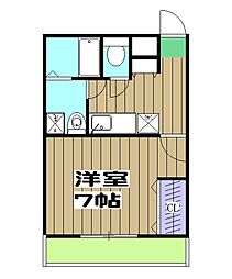 フィオーレ1 1Kの間取図画像