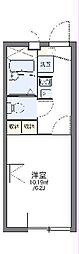 レオパレスウェルスｔｅｎ 2階1Kの間取り