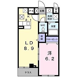 東京メトロ丸ノ内線 茗荷谷駅 徒歩7分の賃貸マンション 1階1LDKの間取り