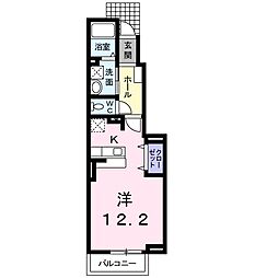 ミラージュC ワンルームの間取図画像