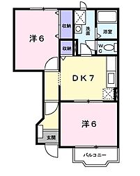 間取図画像 2DK