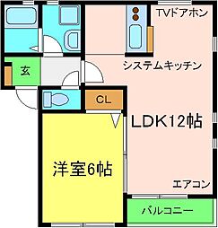 間取図画像 1LDK
