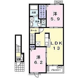 間取図画像 2LDK