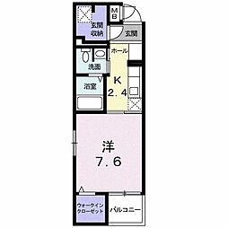 フェイバーJ.0-4 1Kの間取図画像
