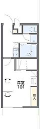 レオパレスSAITOH 1Kの間取図画像