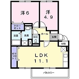 間取図画像 2LDK