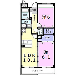 間取図画像 2LDK