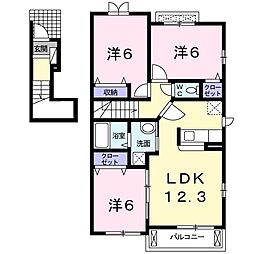 間取図画像 3LDK