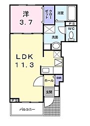 間取図画像 1LDK