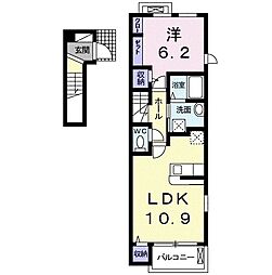 サンリット 1LDKの間取図画像