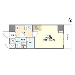メインテラス上野 0203 2階1Kの間取り