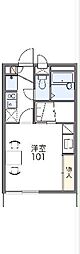 レオパレスサンフラウア 1Kの間取図画像