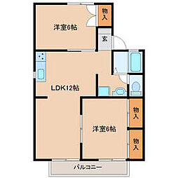 間取図画像 2LDK