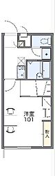 レオパレスGJ 1Kの間取図画像