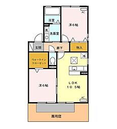 間取図画像 2LDK