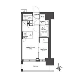 HF八広レジデンス 1DKの間取図画像