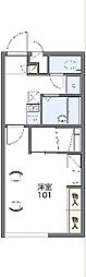 レオパレスグランシアン 1Kの間取図画像