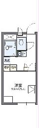 レオパレスカーサ 1Kの間取図画像