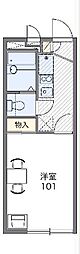 レオパレスフィオーレ3 1Kの間取図画像