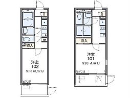 JR大阪環状線 天満駅 徒歩6分の賃貸マンション 1階1Kの間取り