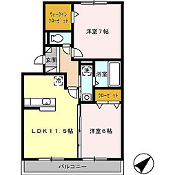 間取図画像 2LDK