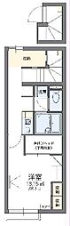 レオパレスカイト 1Kの間取図画像