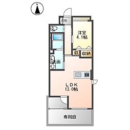 Ｂｏｎ　ａｖｉｖｒｅ 1階1LDKの間取り