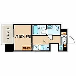 TOKIO久米川タワー 1Kの間取図画像