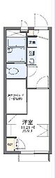 レオパレスＲIＴＡ 1階1Kの間取り
