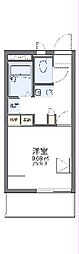 レオパレスサンフローラ2 1Kの間取図画像