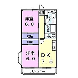 間取図画像 2DK