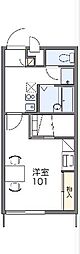 レオパレスアトリオ 1階1Kの間取り