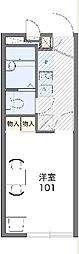 レオパレス女神 1Kの間取図画像