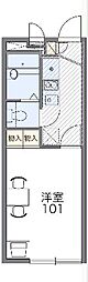 レオパレスJIMY 1Kの間取図画像