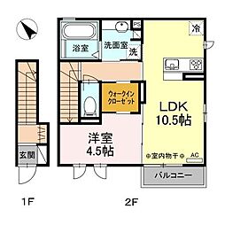 間取図画像 1LDK
