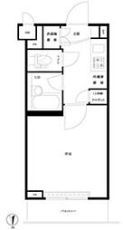 京急空港線 大鳥居駅 徒歩3分の賃貸マンション 1階1Kの間取り