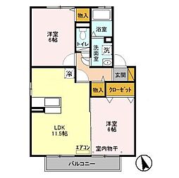 間取図画像 2LDK