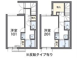 JR常磐線 亀有駅 徒歩15分の賃貸アパート 1階1Kの間取り