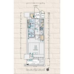 エステムコート横濱大通り公園 902 9階1Kの間取り